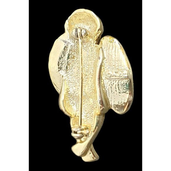 VTG Cherub Boy Angel Pin Brooch Brushed Gold Tone Christmas Holiday Valentines - Picture 2 of 6